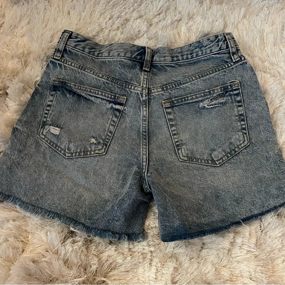 Free People We The Free Maggie Denim Cutoff Shorts Size 26 Light Stone - Picture 8 of 16